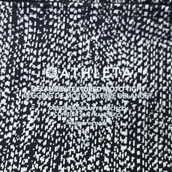 Athleta Delancey Textured Mototight, herringbone design - Picture 5 of 5